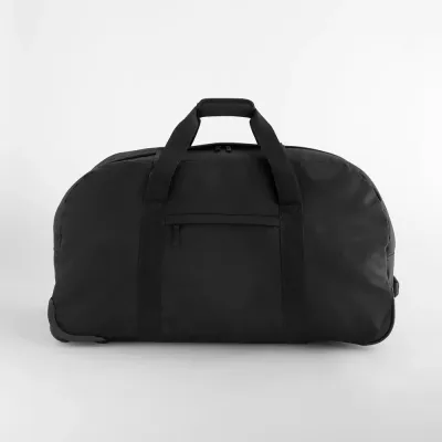 Дорожная сумка на колёсах BagBase чёрная