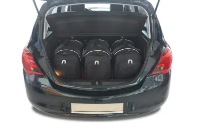 Сумки в багажник для Opel Corsa 2014-2019, набор 3 шт, KJUST
