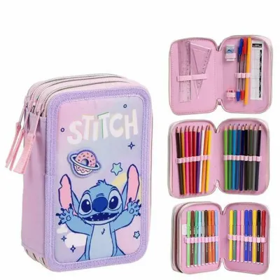 Disney Пенал Stitch лилово-розовый