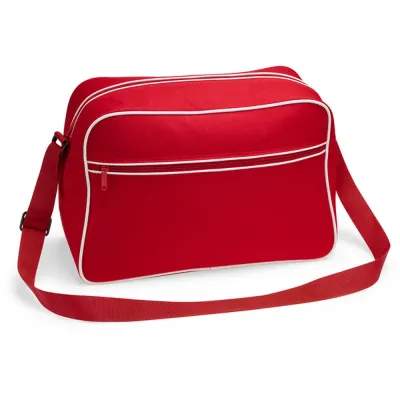 Сумка через плечо BagBase Retro, Classic Red / White, универсальный размер
