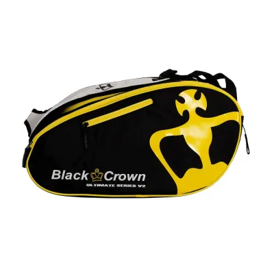 Сумка для падела Black Crown Ultimate Series V2, черно-желтая