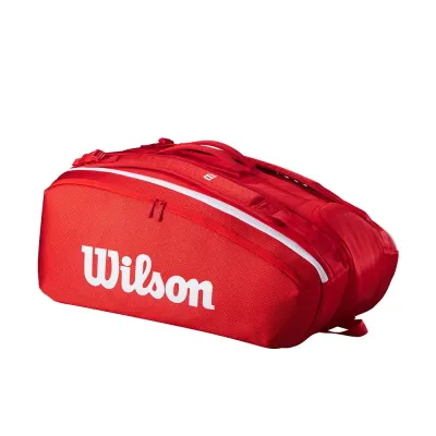 Сумка для теннисных ракеток Wilson Super Tour 15 PK 2025, красная