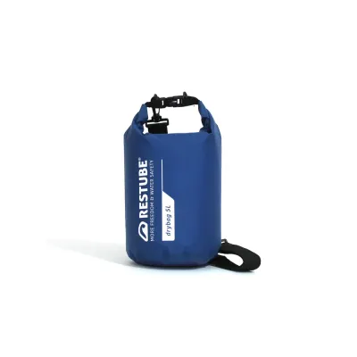Водонепроницаемая сумка RESTUBE Drybag 5 л с плечевым ремнём, синяя, 5 l, Синий