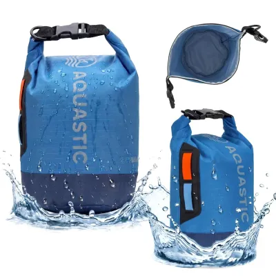 Водонепроницаемый мешок AQUASTIC Dry Bag 8 л, нейлон и TPU