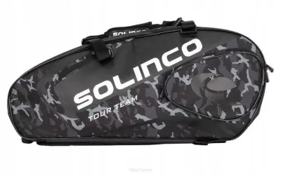 Yonex Теннисная сумка Solinco Racquet Bag 6, чёрный камуфляж