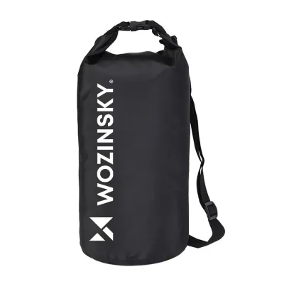 Водонепроницаемый мешок Wozinsky WWK-10, 10 л, для каяка, SUP и пляжа, черный, 10 l, Чёрный