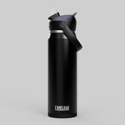 Термобутылка CamelBak Thrive Flip Straw Insulated SST 740 мл, 740 g, Чёрный