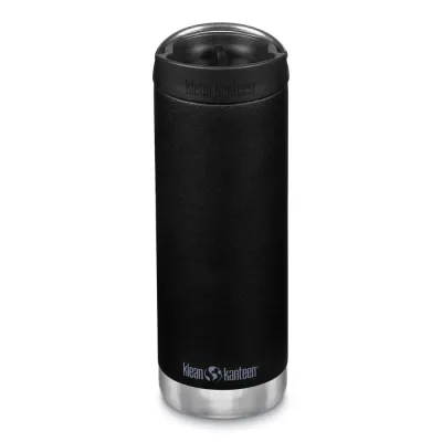 Термокружка Klean Kanteen TKWide Cafe Cap, чёрная, 450 ml, Чёрный