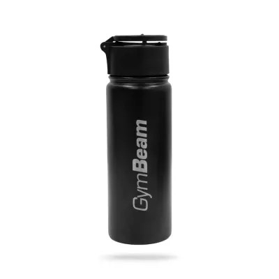 Бутылка стальная GymBeam MagnetGrip 500 мл, чёрная