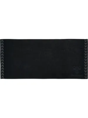 Банное полотенце Hummel Large Towel унисекс, чёрное, 208805