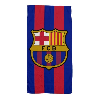 Полотенце FC Barcelona с гербом, микрофибра