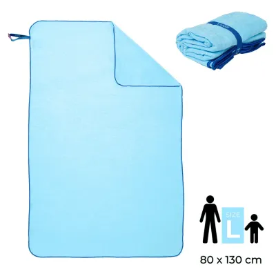 Быстросохнущее полотенце BROYX Supersoft L 80x130 см синее