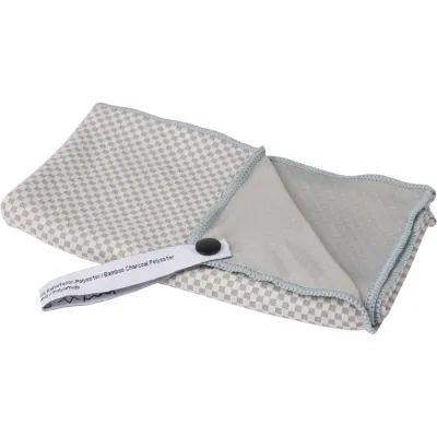 Полотенце быстросохнущее Tatonka Travel Towel Bamboo L, серое