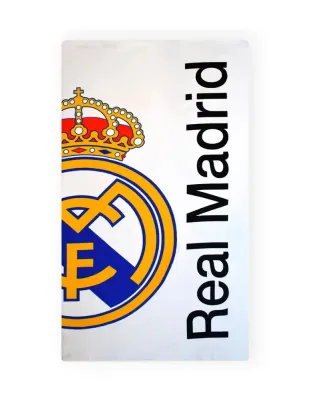 Полотенце пляжное Real Madrid C.F., белое