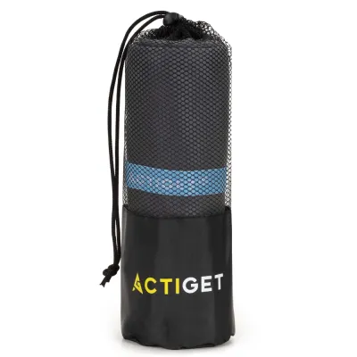 Полотенце быстросохнущее Actiget 180 x 100 см, спортивное, для бассейна и пляжа, микрофибра, серое