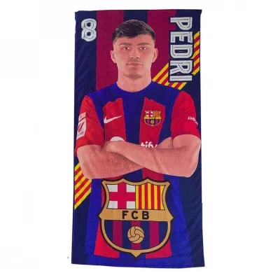 Пляжное полотенце FC Barcelona из микрофибры 70x140 см, разноцветное