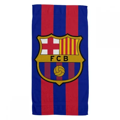Полотенце FC Barcelona 100x180 см из микрофибры, многоцветное