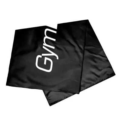 Быстросохнущее полотенце из микрофибры GymBeam Maxi Black 70 на 140 см, чёрное