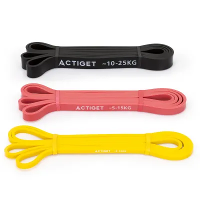 Резинки для фитнеса Actiget, эспандеры для тренировок, 3 штуки