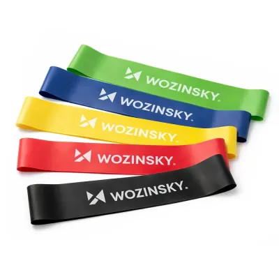 Резинки для фитнеса Wozinsky, набор из 5 штук, латекс