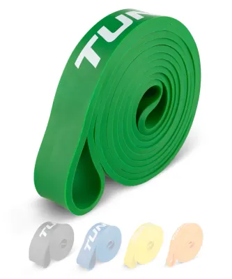 Резиновая лента-петля Tunturi Power Band Medium, зелёная, >80 kg, Зелёный