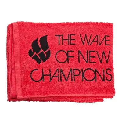 Полотенце Mad Wave Wave большое, красное