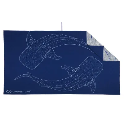 Быстросохнущее полотенце Lifeventure Recycled SoftFibre Trek Towel, тёмно-синий