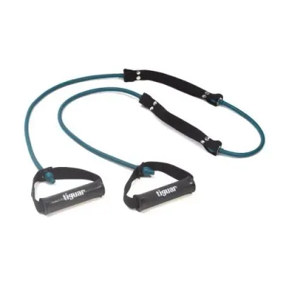 Трубчатый эспандер Tiguar Double Tube средний, 0,25 kg, Чёрный