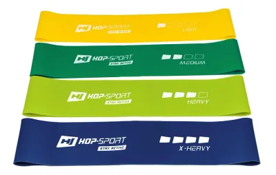 Набор из 4 фитнес-резинок Hop-Sport 500x50 мм