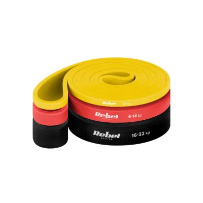 Набор из 3 силовых резиновых лент для упражнений Rebel Active Power Band