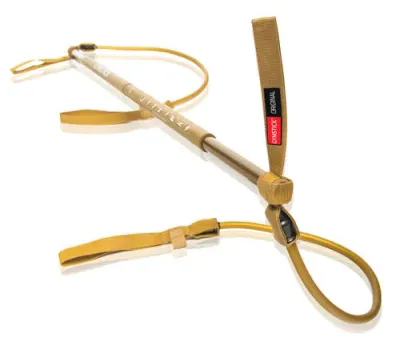 Гимнастическая палка с эспандерами Gymstick Original 2.0 Super Strong, золотая