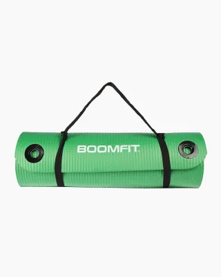 Коврик для пилатеса BOOMFIT из NBR 1,5 см, зеленый