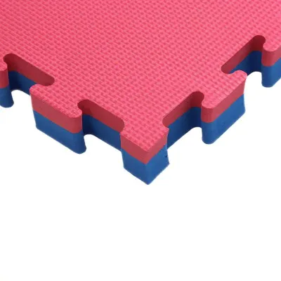 Мат-пазл татами Aktivsport 100 x 100 x 4 см красно-синий
