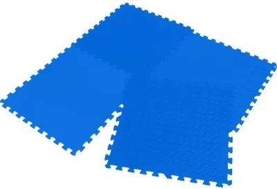 Коврик-пазл из пены EVA 60x60x1,2 см, 4 штуки, Enero, синий, 1005485