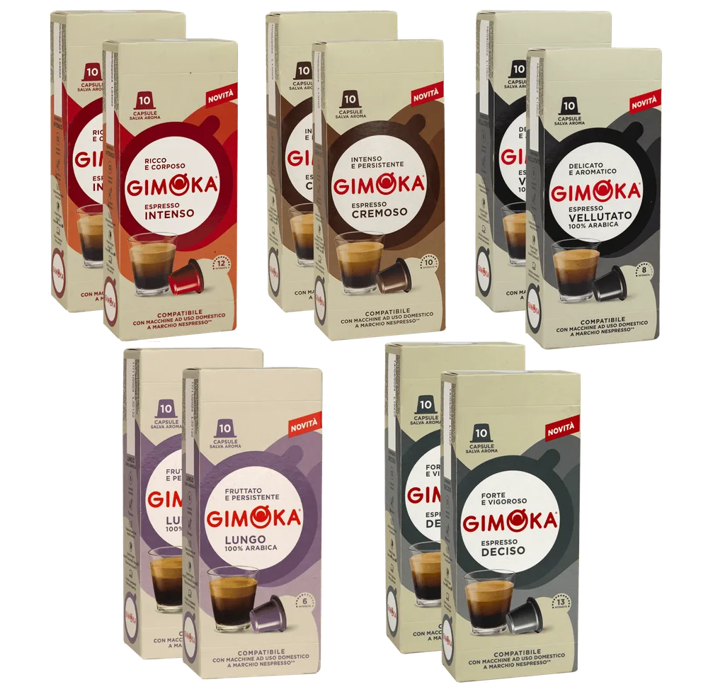 Gimoka Nespresso набор из 100 капсул