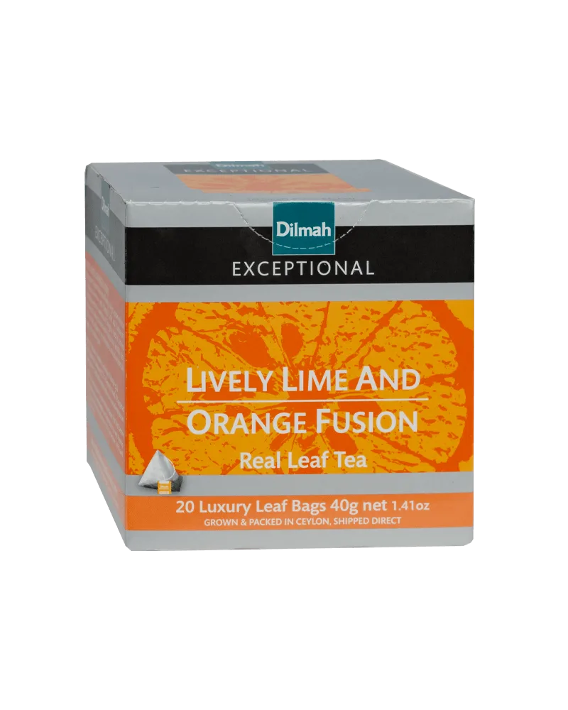 Dilmah Exceptional Lively Lime and Orange Fusion 20 пирамидок