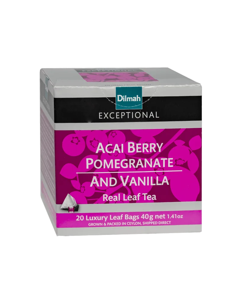 Dilmah Exceptional Acai Pomegranate Vanilla 20 пирамидок