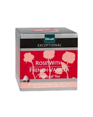 Dilmah Exceptional Rose с французской ванилью 20 пирамидок