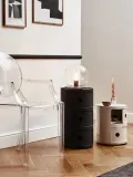 Kartell Приставной столик Componibili, 2 модуля, высота 40 см, Ø 32 × В 40 см, Приглушённый белый — фото 3