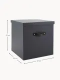 Bigso Box of Sweden Коробка для хранения Texas, Ш 32 × В 32 см, Антрацитовый — фото 2