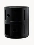Kartell Приставной столик Componibili, 2 модуля, высота 40 см, Ø 32 × В 40 см, Чёрный — фото 4