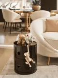 Kartell Приставной столик Componibili, 2 модуля, высота 40 см, Ø 32 × В 40 см, Чёрный — фото 5