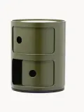 Kartell Приставной столик Componibili, 2 модуля, высота 40 см, Ø 32 × В 40 см, Оливковый зелёный — фото 3