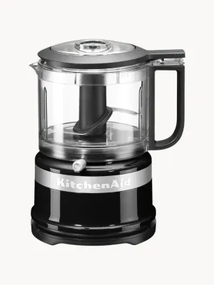 Измельчитель кухонный электрический KitchenAid Mini с чашей 830 мл и стальным ножом, чёрный глянцевый
