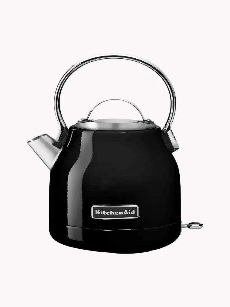 KitchenAid Чайник электрический Classic из нержавеющей стали, 1,25 л, беспроводной, чёрный глянцевый