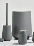Zone Denmark Дозатор для жидкого мыла Nova One из фарфора, Ø 8 × 12 см, Тёмный серый — фото 4
