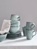 Broste Copenhagen Набор кружек Nordic Sea ручной работы, 6 предметов, Ø 8 × В 10 см, 250 мл, Серо-голубой — фото 5