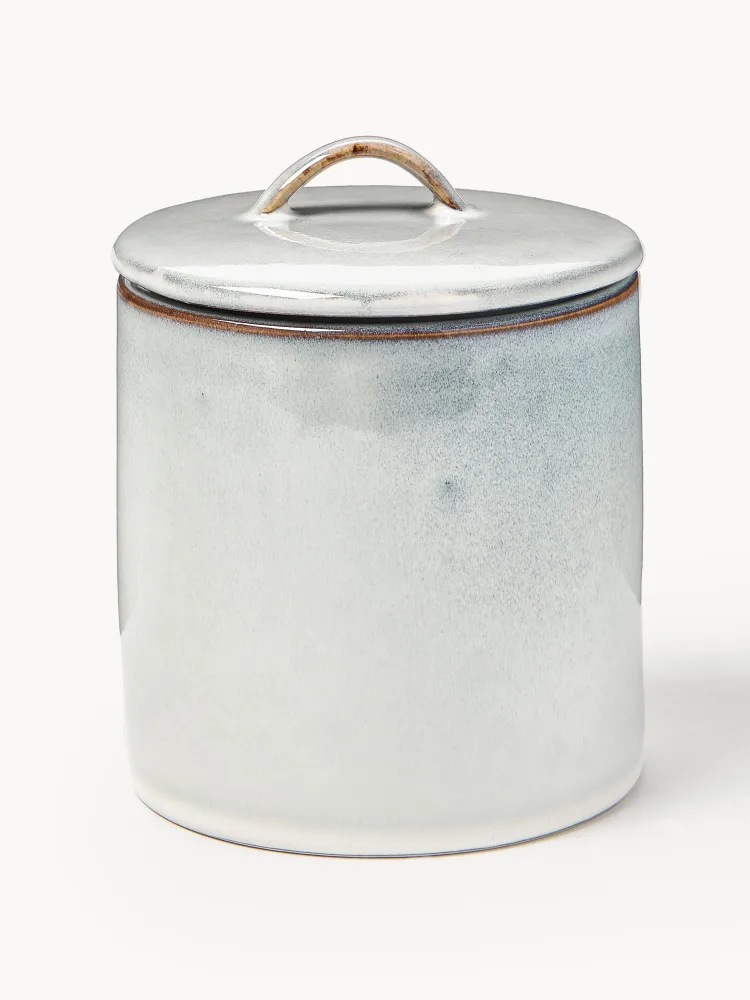 Broste Copenhagen Банка для хранения Nordic Sand из каменной керамики, 1 л