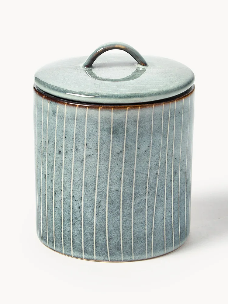 Broste Copenhagen Банка для хранения Nordic Sea из каменной керамики, 1 л