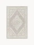 Westwing Collection Ковер Neapel из шенилла ручного ткачества с винтажным узором, 80х150 см, серо-голубой с кремово-белым — фото 1